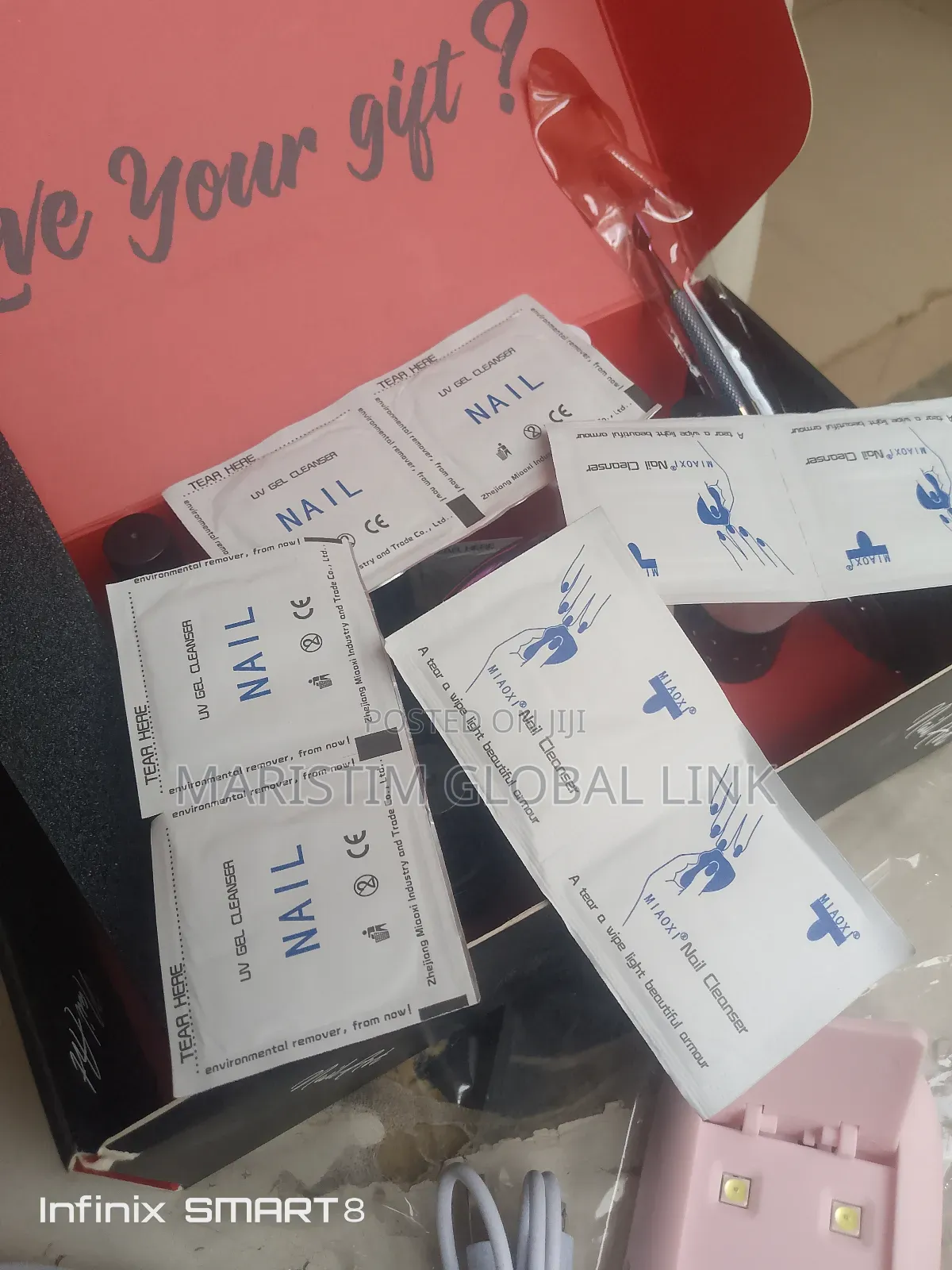 Nails Care Kit With Gel Polish Nail Dryer and Other Accessories