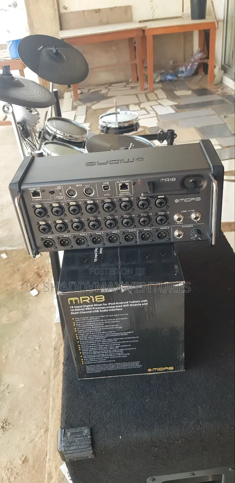 Midas Mr18 Digital Mixer for iPad/Android