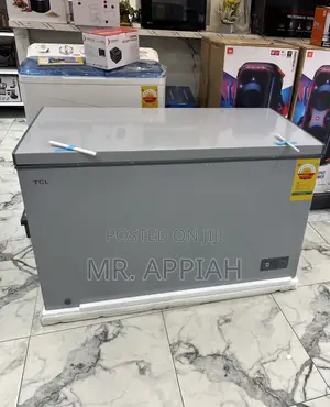Fast Chilling TCL 380liters Single Door Chest Freezer(Gray) 