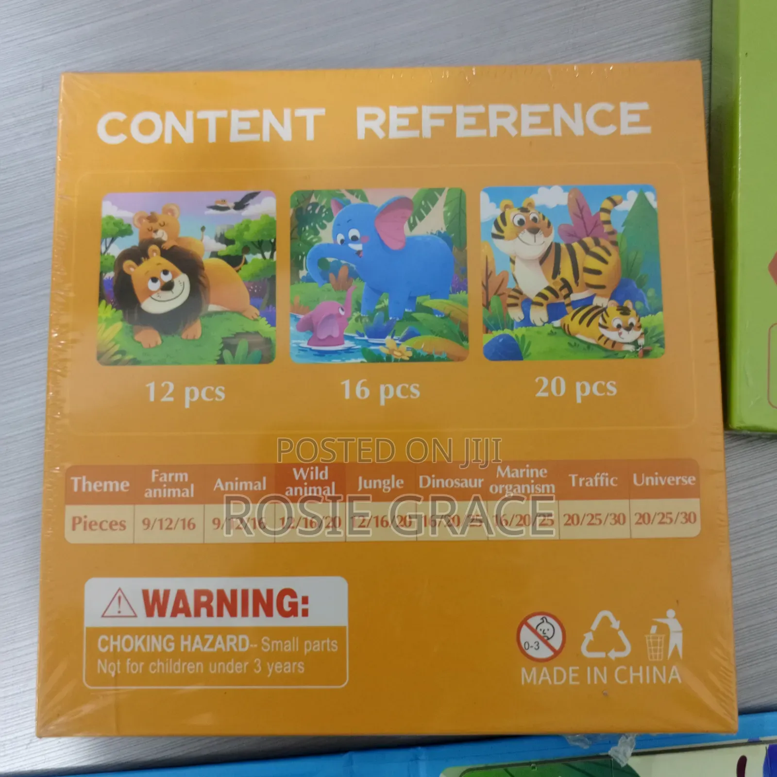 3 Picture Puzzle for Toddlers