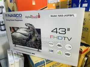 Very Slim Design Nasco 43” FHD Digital Satellite Led Tv