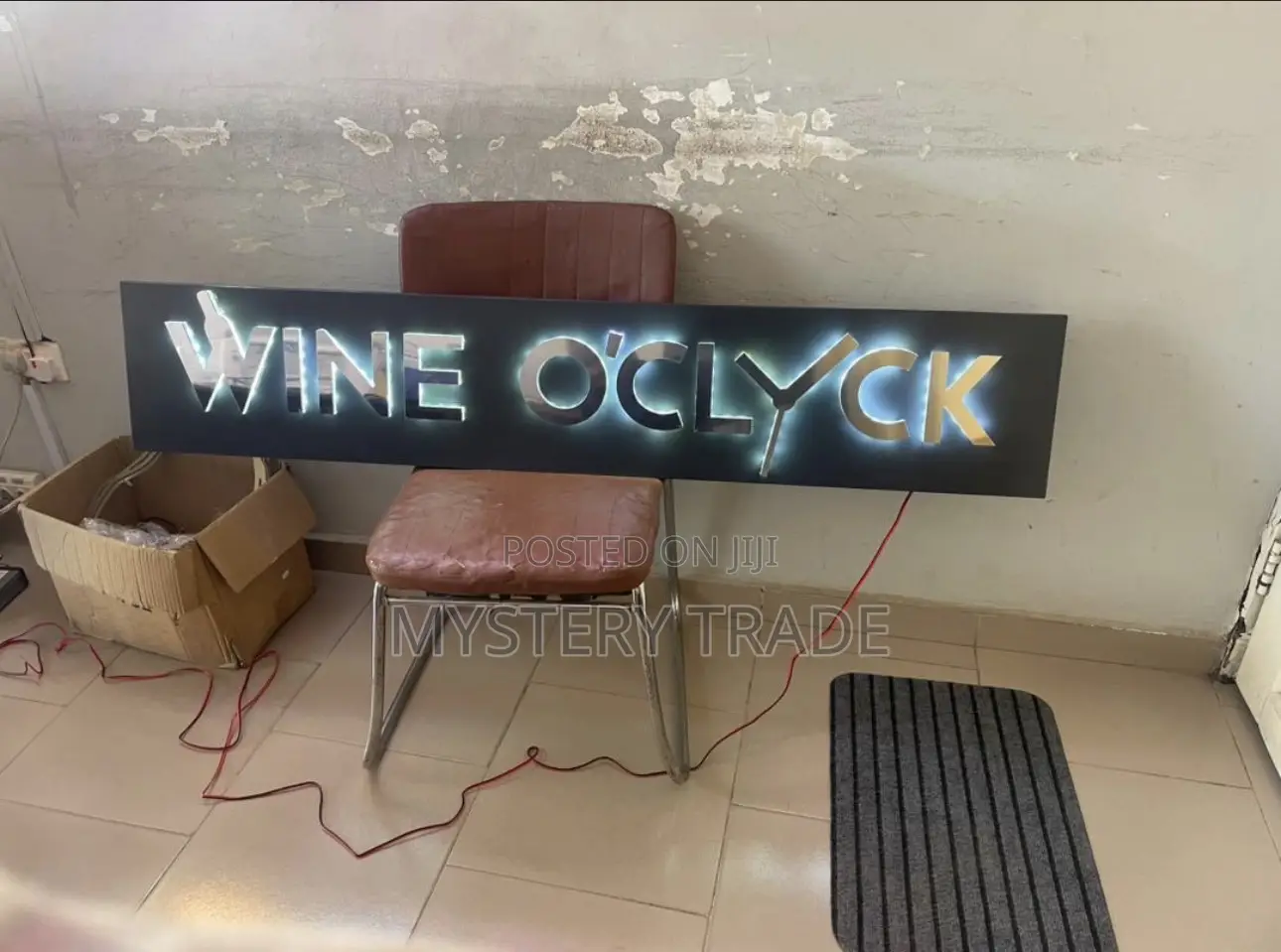 3d Backlit Signage for Wine O’Clock