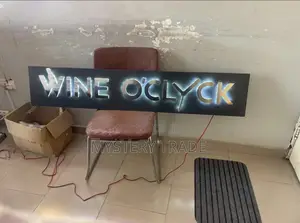 3d Backlit Signage for Wine O’Clock