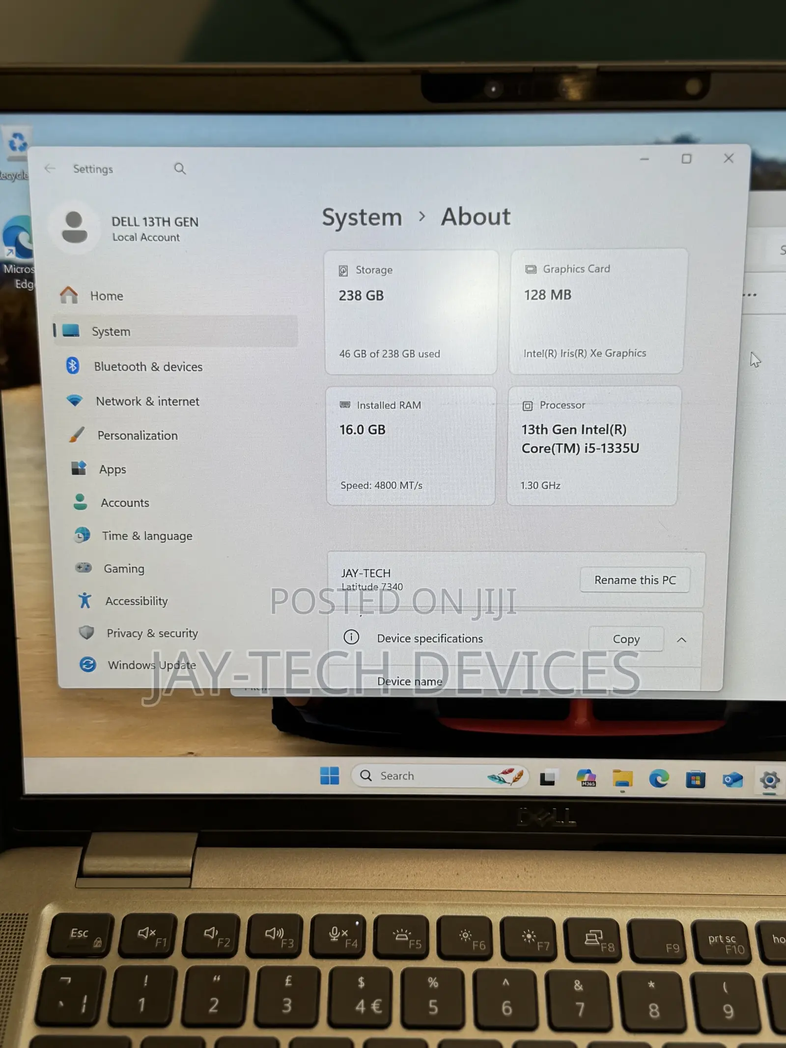 Laptop Dell Latitude 7380 16GB Intel Core I5 SSD 256GB
