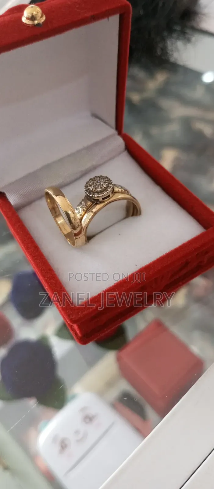 Gold Dust Wedding Bands for Couple