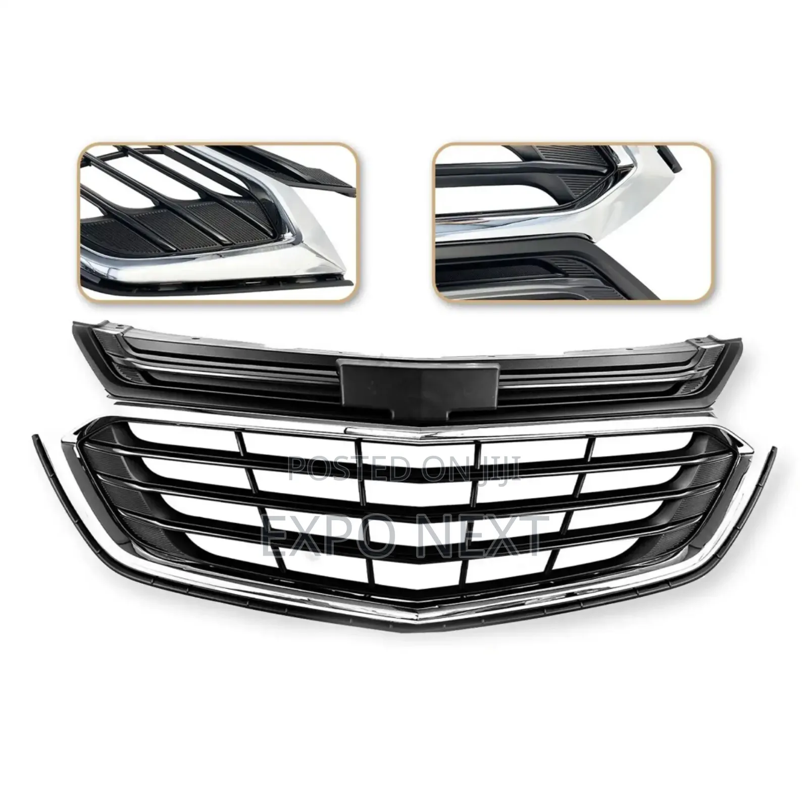 Front Upper Grille With Chrome For 2018-2020 Chevrolet Equinox