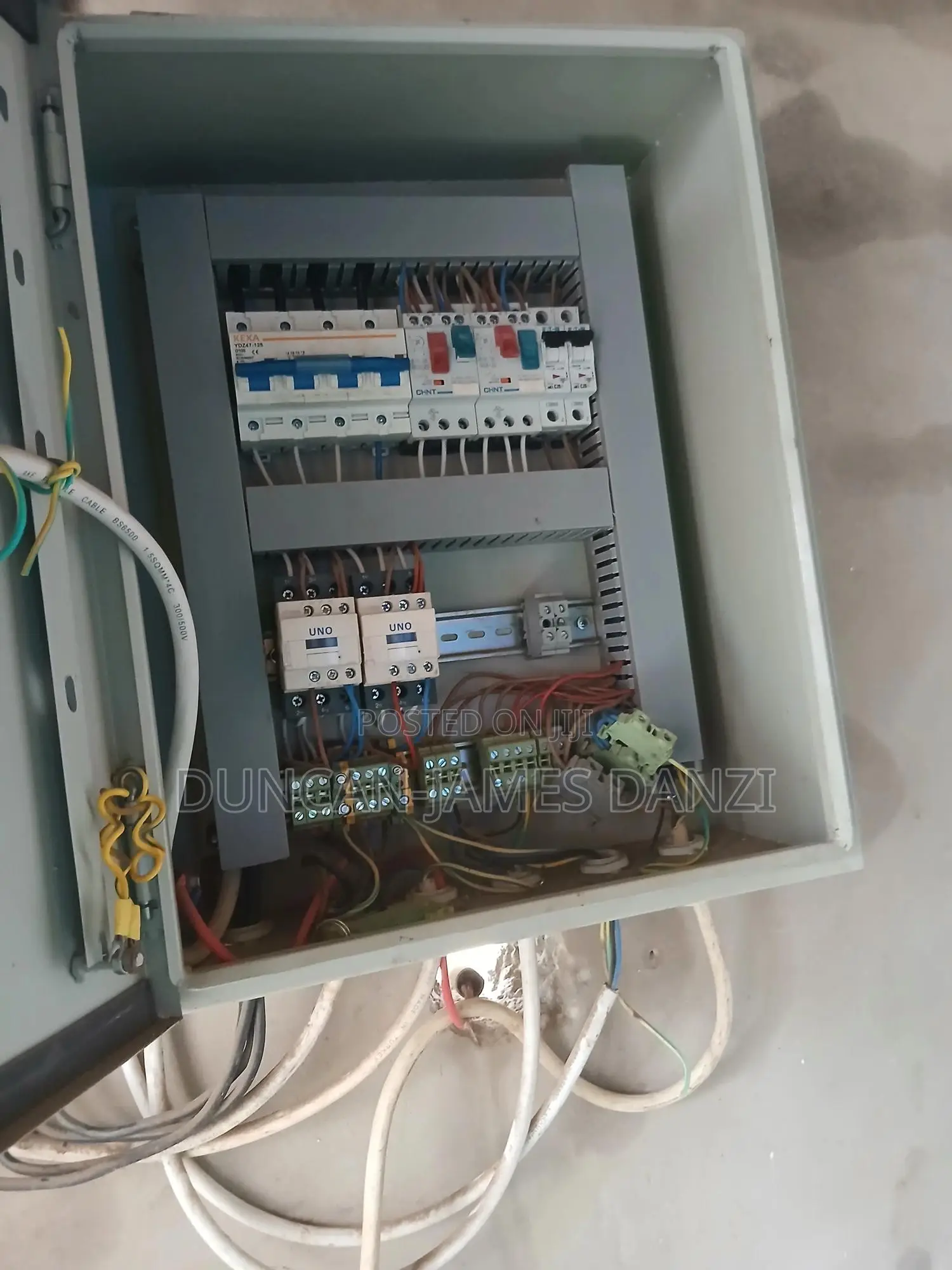 2 Block Making Machine With Electrical Panel Setup