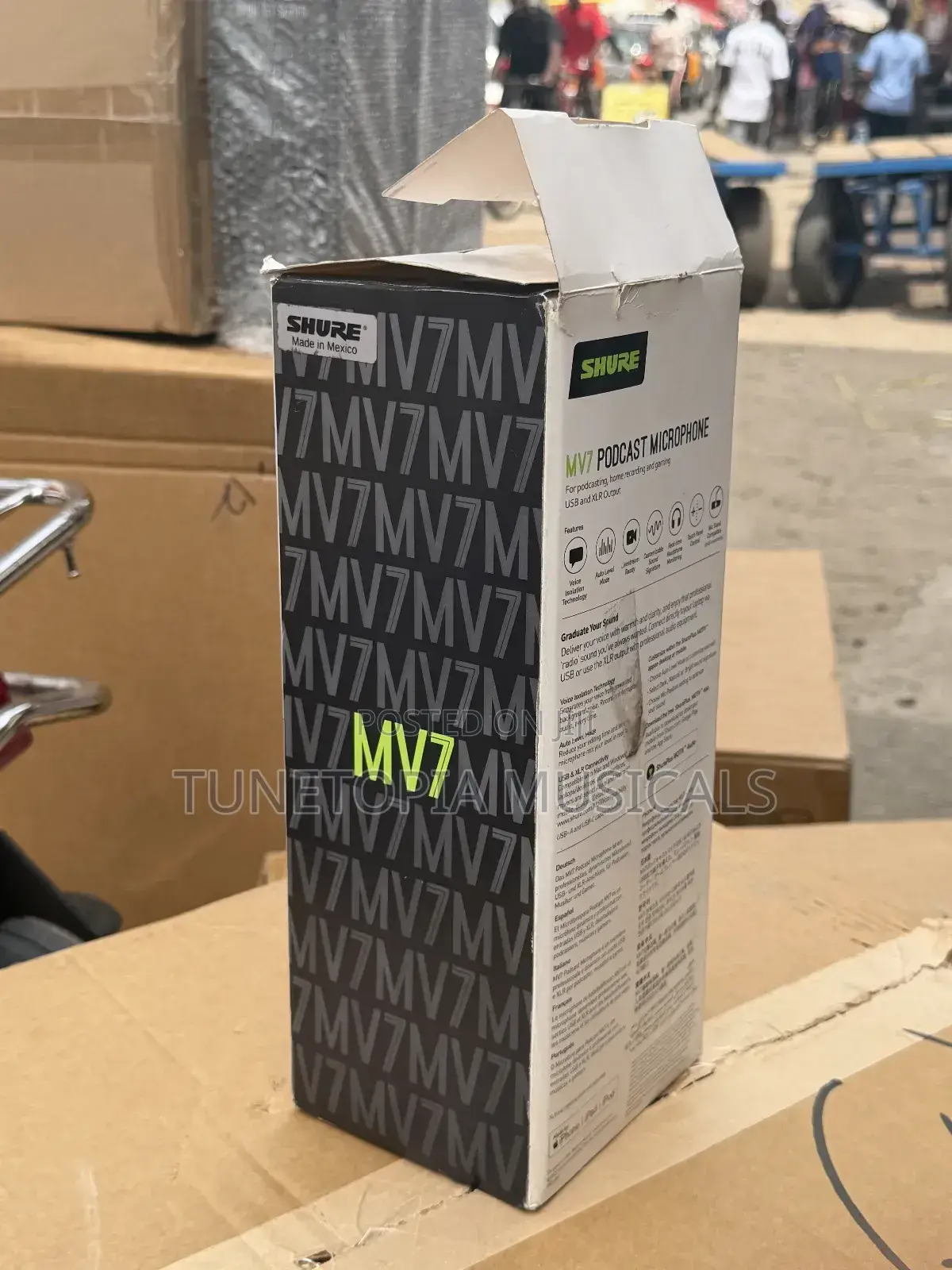 Shure Mv7 Podcast Microphone.