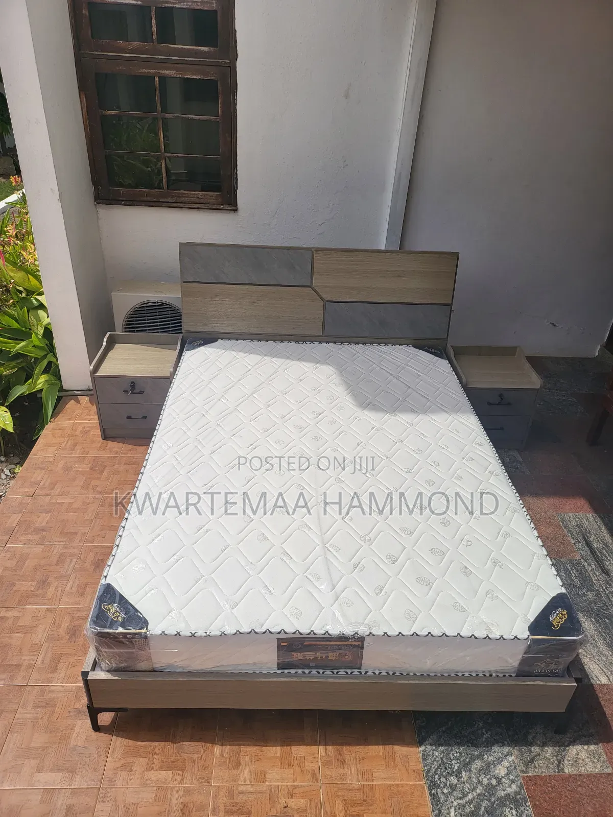 Quality Bed With Bedside Cupboards and Orthopedic Mattress ( Imported)