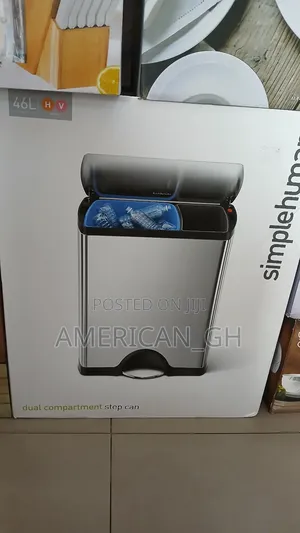 Simple Human Dual Compartment Step Can, 46l