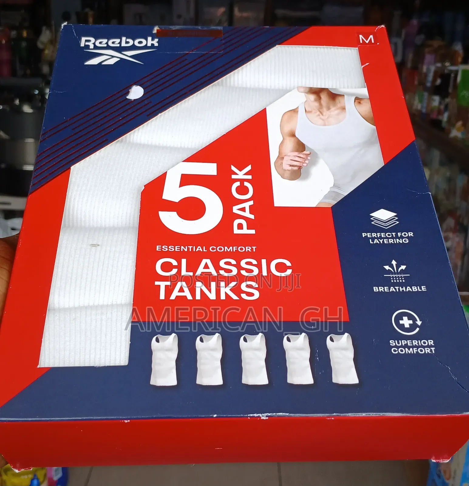 Reebok Classic Tanks, 5 Pieces(M/L)
