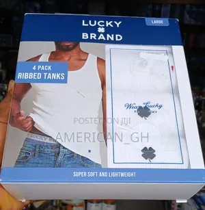 Lucky Brand Ribbed Tank, 4 Pieces(L)