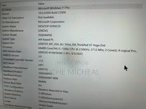 Laptop Lenovo ThinkPad X1 Carbon 8GB Intel Core I5 SSD 256GB