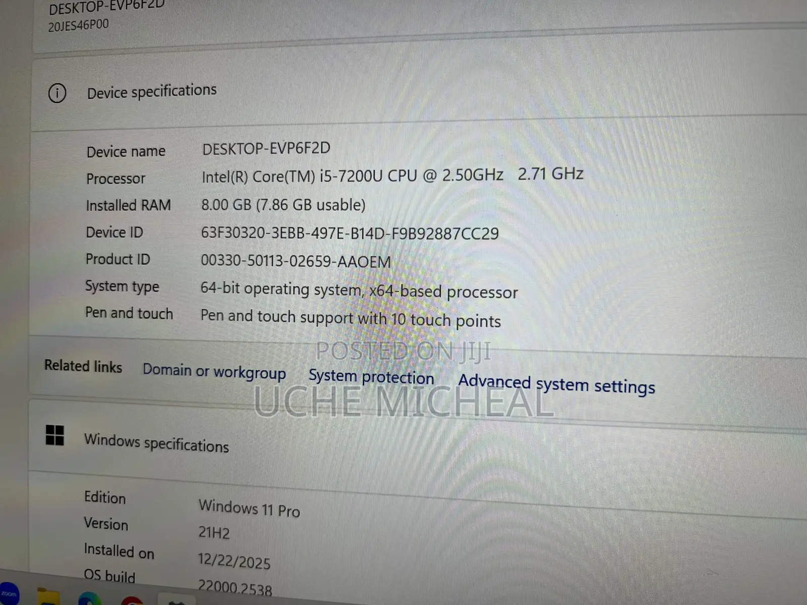 Laptop Lenovo ThinkPad X1 Carbon 8GB Intel Core I5 SSD 256GB