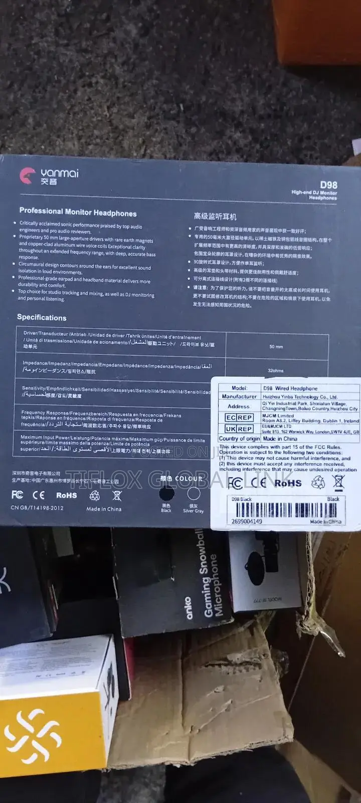 High-end Dj Monitor Microphone (Uk)
