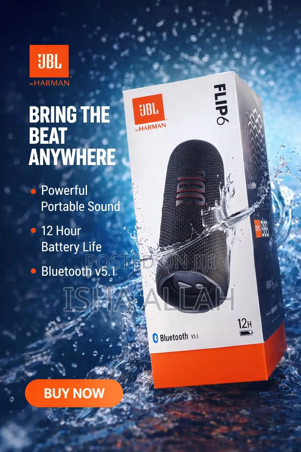 JBL Portable Speaker – Small Size, Bisound