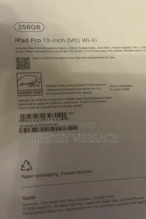 New Apple iPad Pro 13 (2025) 256 GB Black