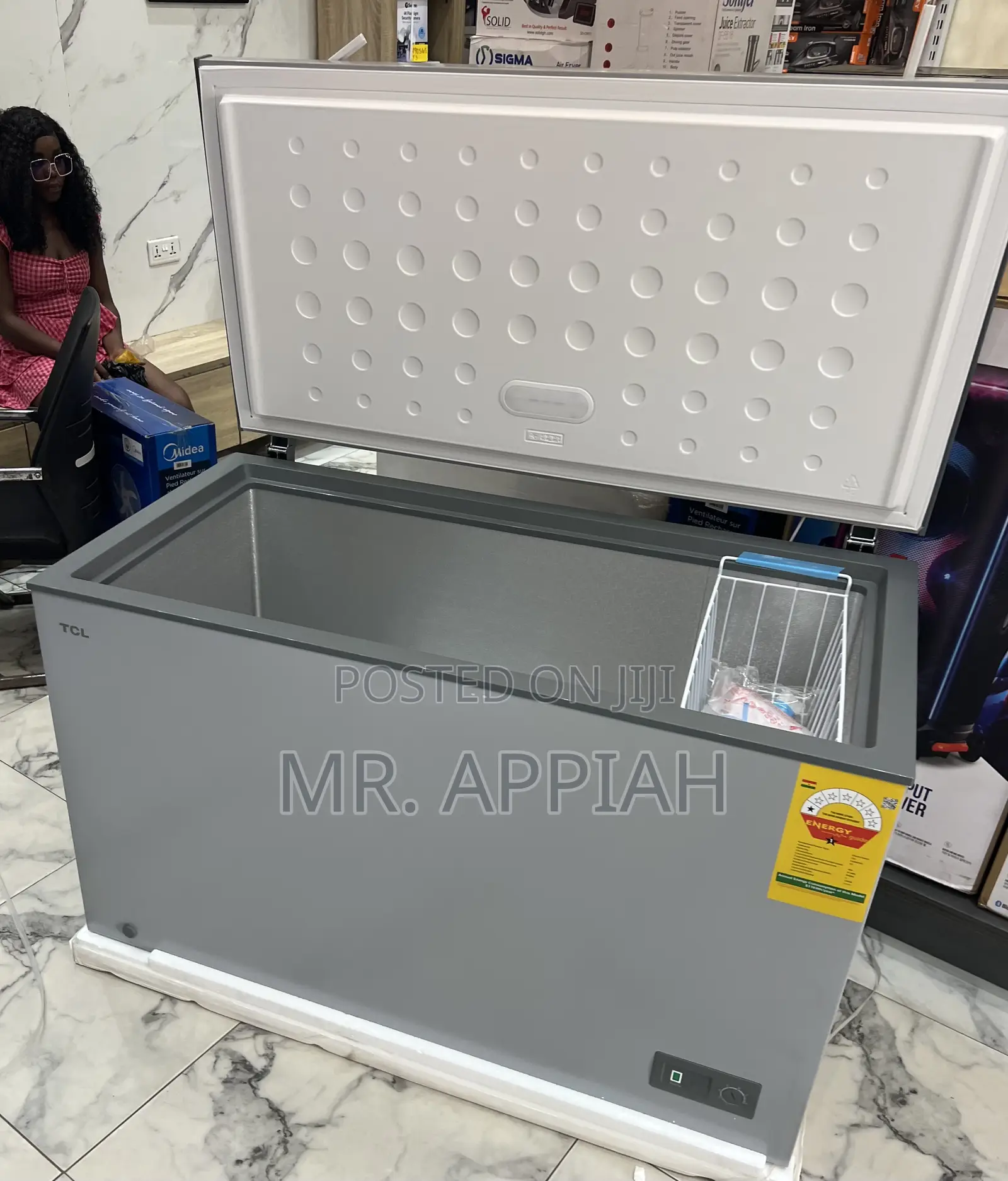Energy Saving TCL 380liters Single Door Chest Freezer 