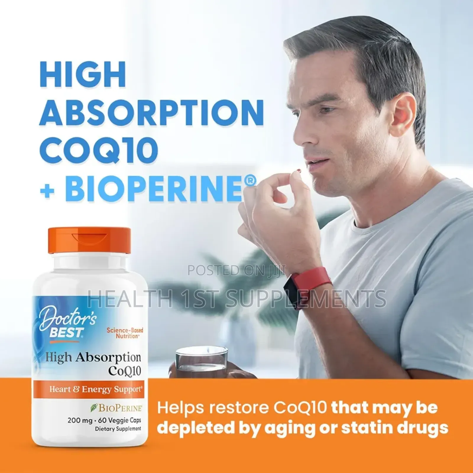 Coq10, 200mg, Heart and Brain Health (200mg Per Softgel) 60 Softgels