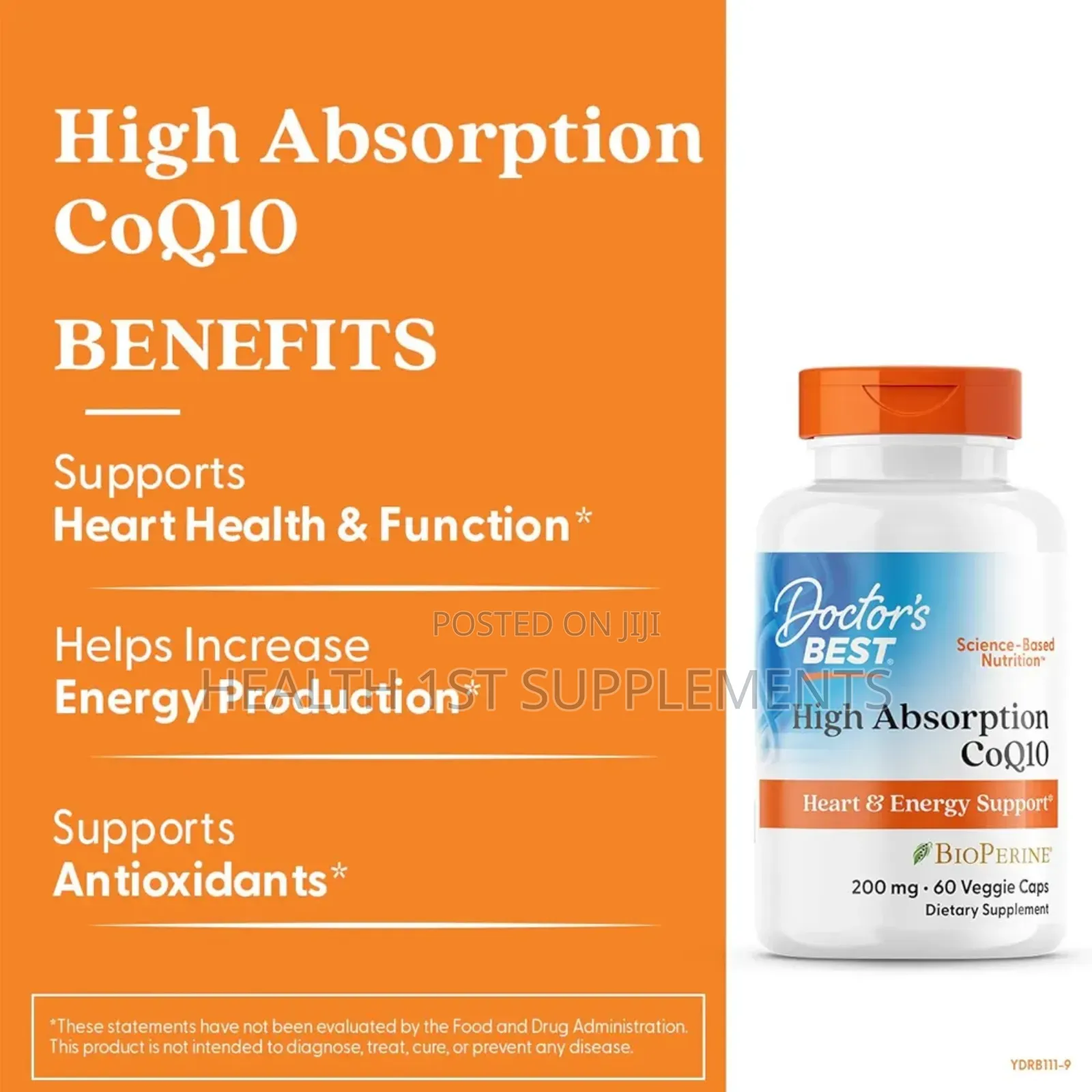 Coq10, 200mg, Heart and Brain Health (200mg Per Softgel) 60 Softgels