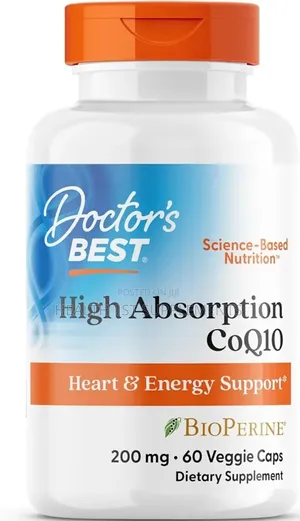 Coq10, 200mg, Heart and Brain Health (200mg Per Softgel) 60 Softgels