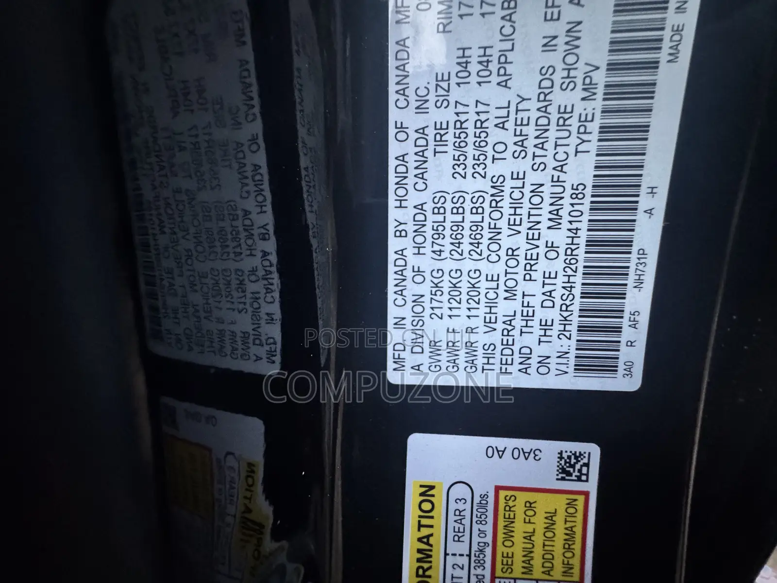 Honda CR-V 2024 Black
