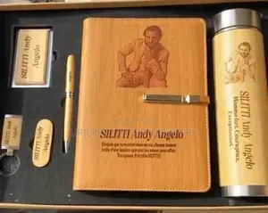 Customized Diary With Flask, Pen And Keyholder