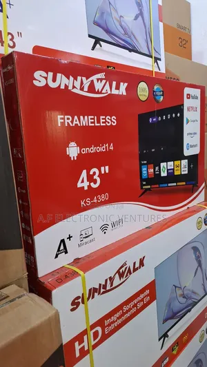 Sunnywalk 43-Inch Smart Frameless Tv