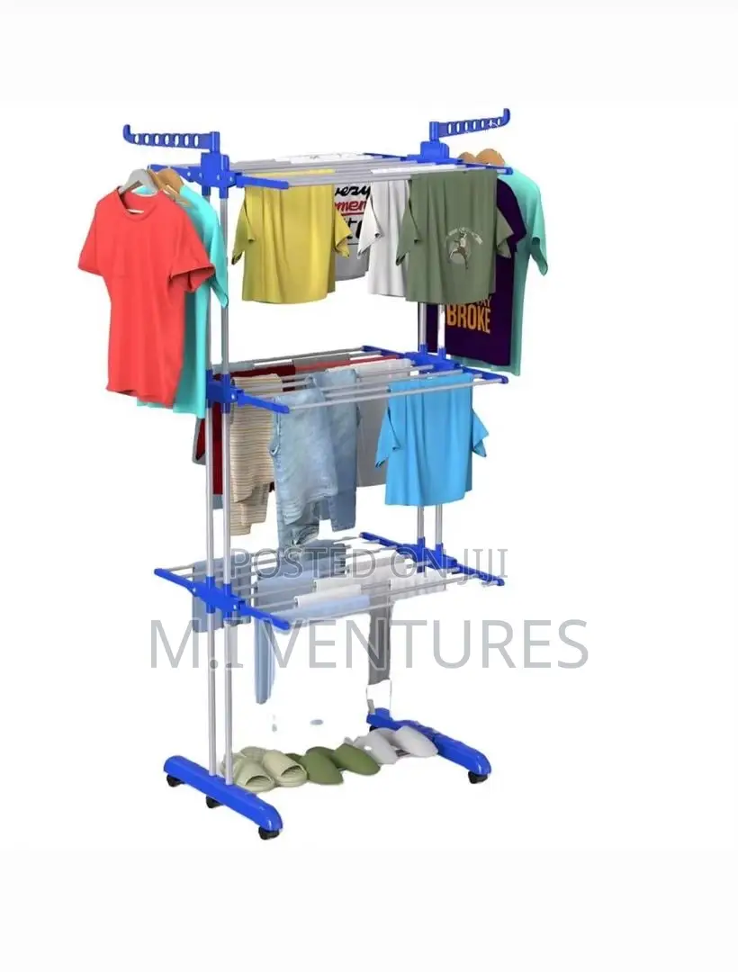 Large 3-tier Clothes Drying Rack For Indoor And Outdoor Use