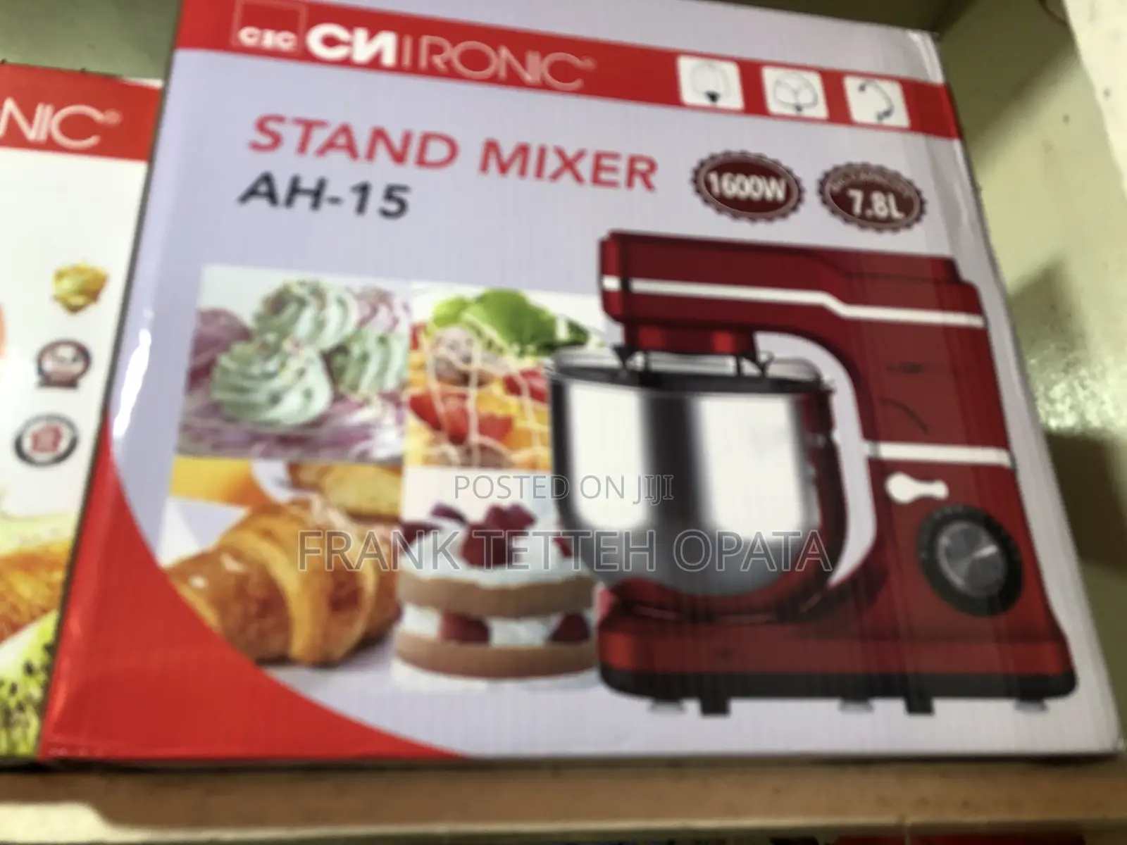Ciatronic 7.8 Liters Stand Cake Mixer