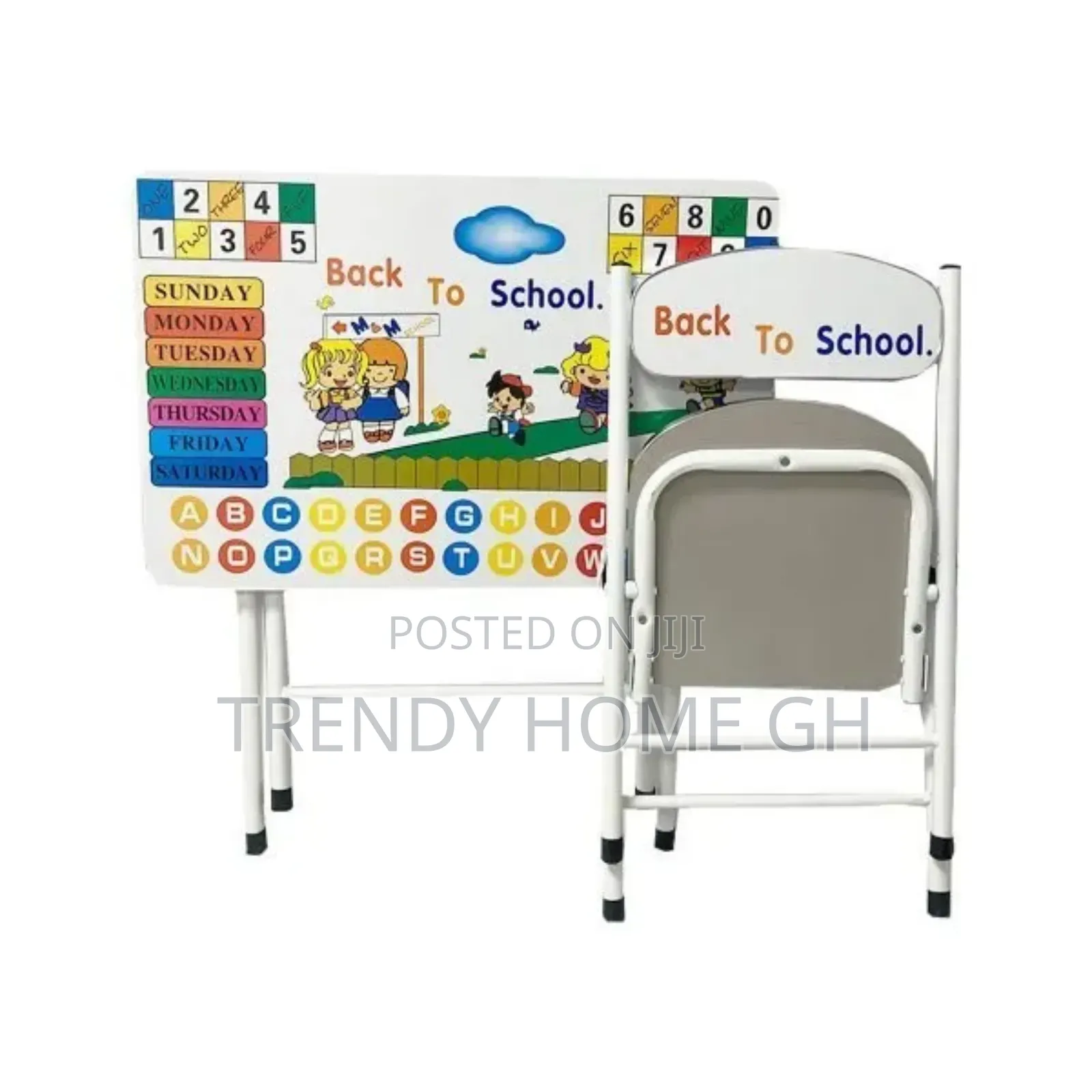 Foldable Kids Learning Table Strong, Colorful Educational.