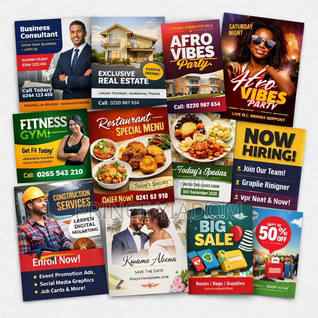 Affordable Website Graphic Design – Job Cards, Logos Business Designs