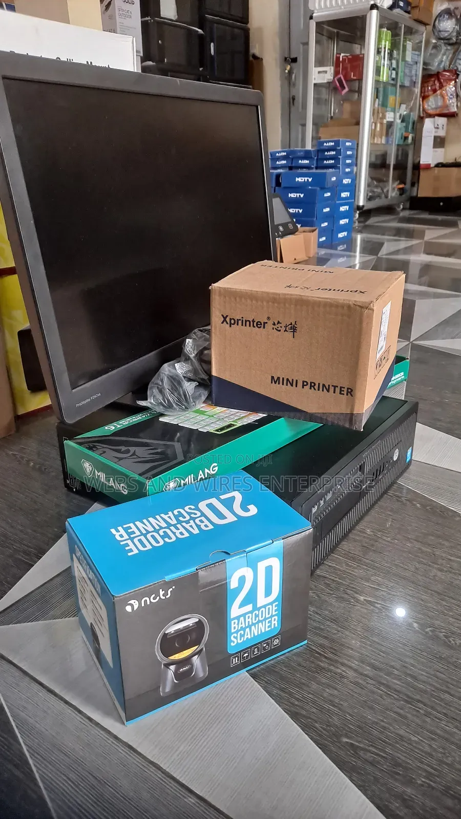 Complete Pos System With Slightly Used I5 6th Gen Desktop Computer