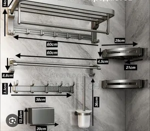 Bathroom Accessories- Grey