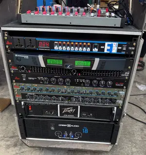 Double Bass and Full Range Ev With Full Amplifier Set