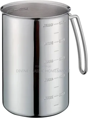 Kuchenprofi 1lit Stainless Measuring Cup With Handle