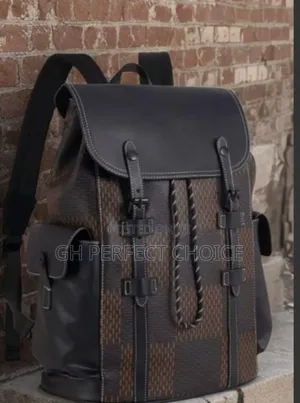 Custom Leather Coputer Backpack