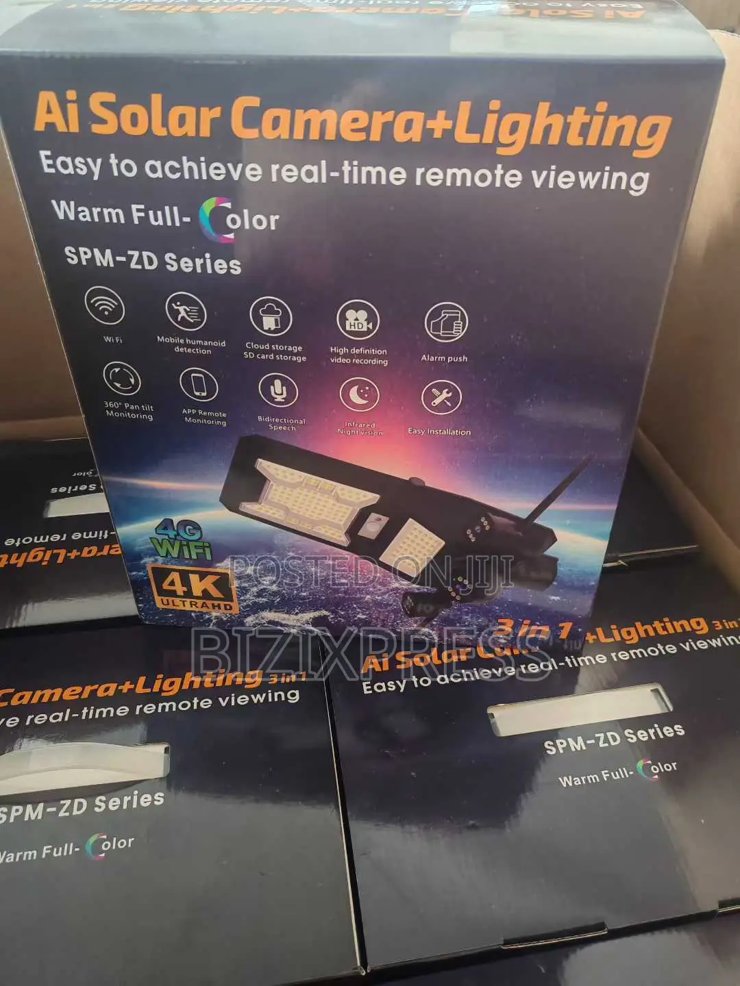 Outdoor Solar Wifi 3-lens Aov Camera