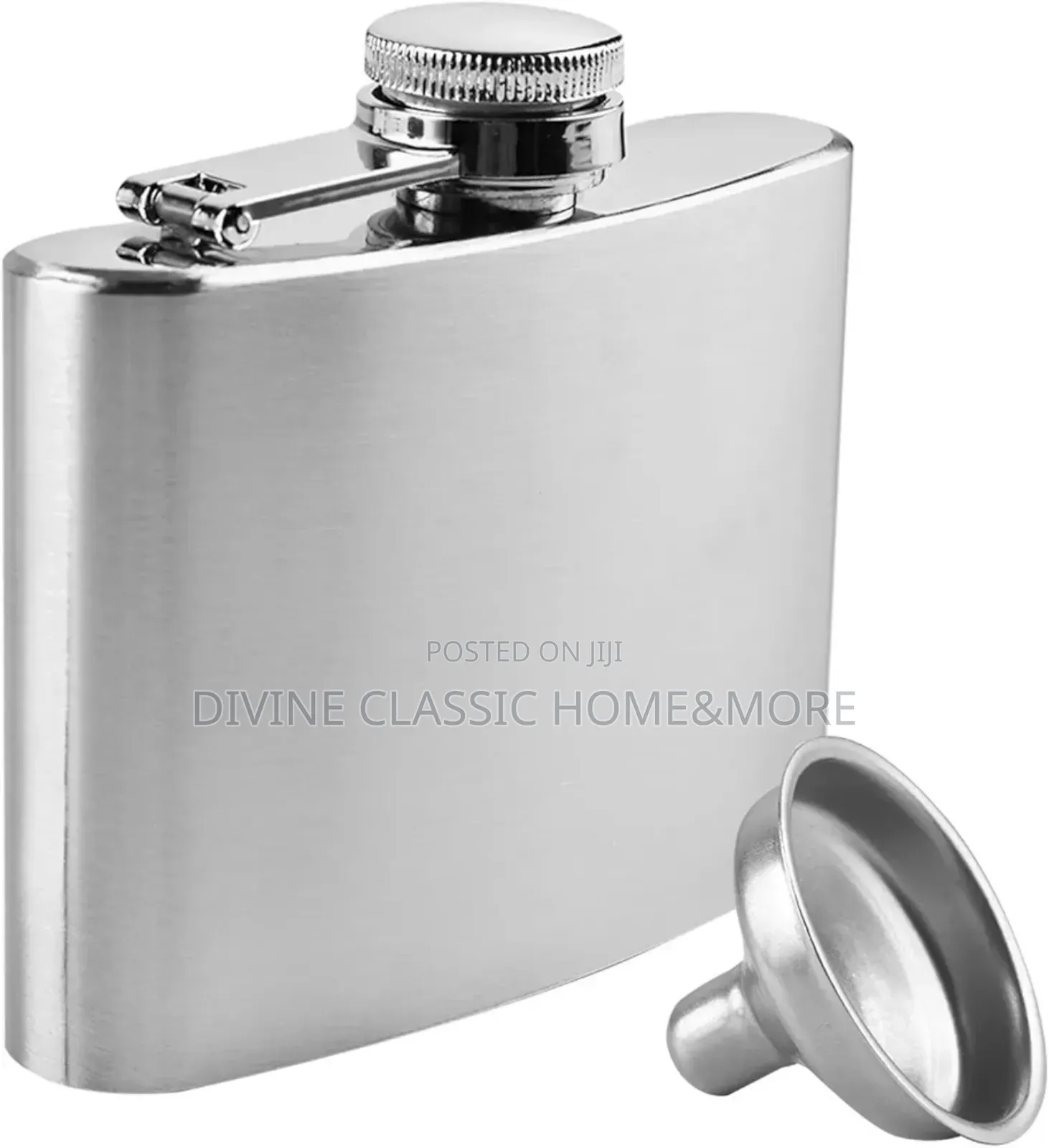 Cilio Stainless Steel Hip Flask (4 Oz)