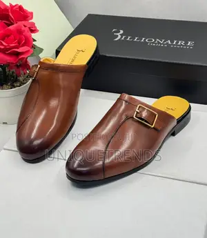 Billionaire Leather Half Shoe (Brown)