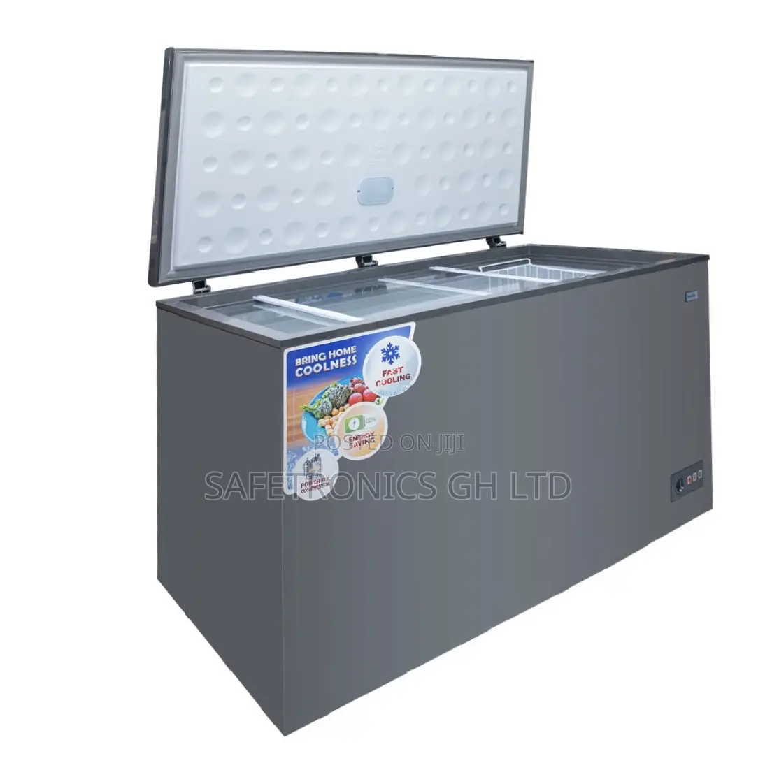 Long Lasting Nasco420ssk Grey 392 Liters Electric Freezer