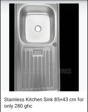 Stainless Steel Kitchen Sink (85 × 43 Cm)