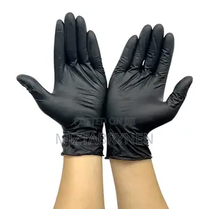 Nitrile Disposable Black Gloves Powder-free & Latex-free - 100pcs/Box