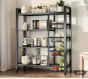4 Tier Storage Rack With 4 Baskets