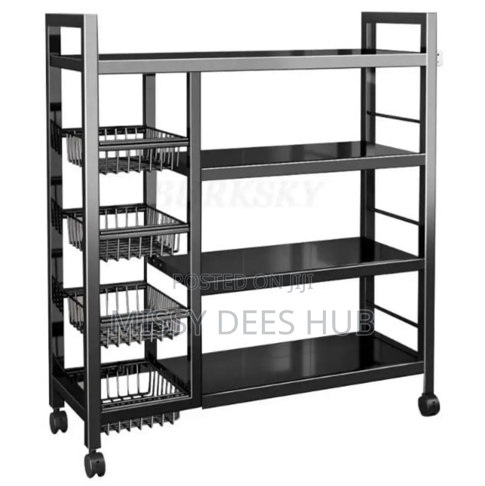 4 Tier Storage Rack With 4 Baskets