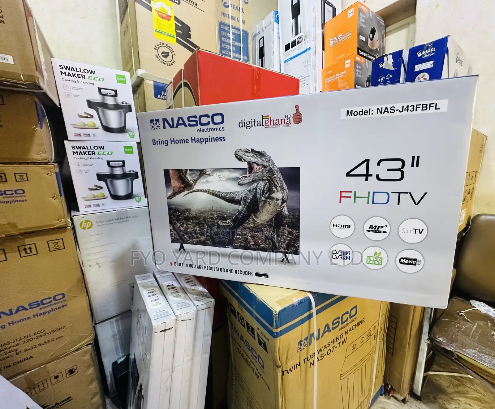 Nasco 43 Inch Digital Satellite Hd Led Tv With More Clear Channels