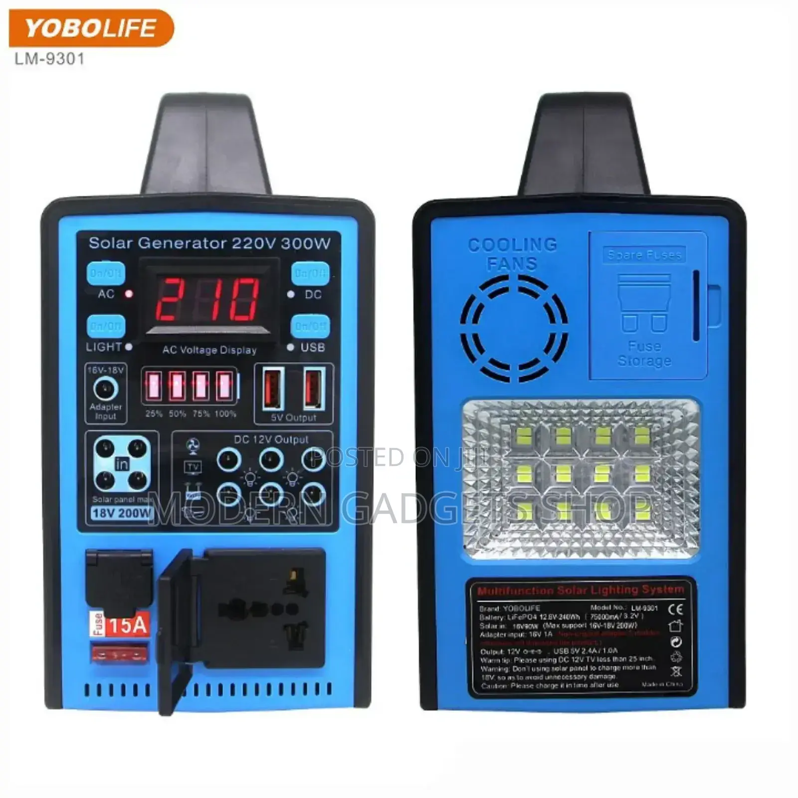 Portable Solar Power Station (Max 400w)