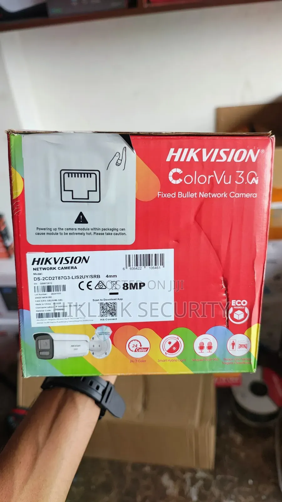 Hikvision 8mp Ip Color Vu Acusense 2cd2t87g3-Lis2uy/SRB
