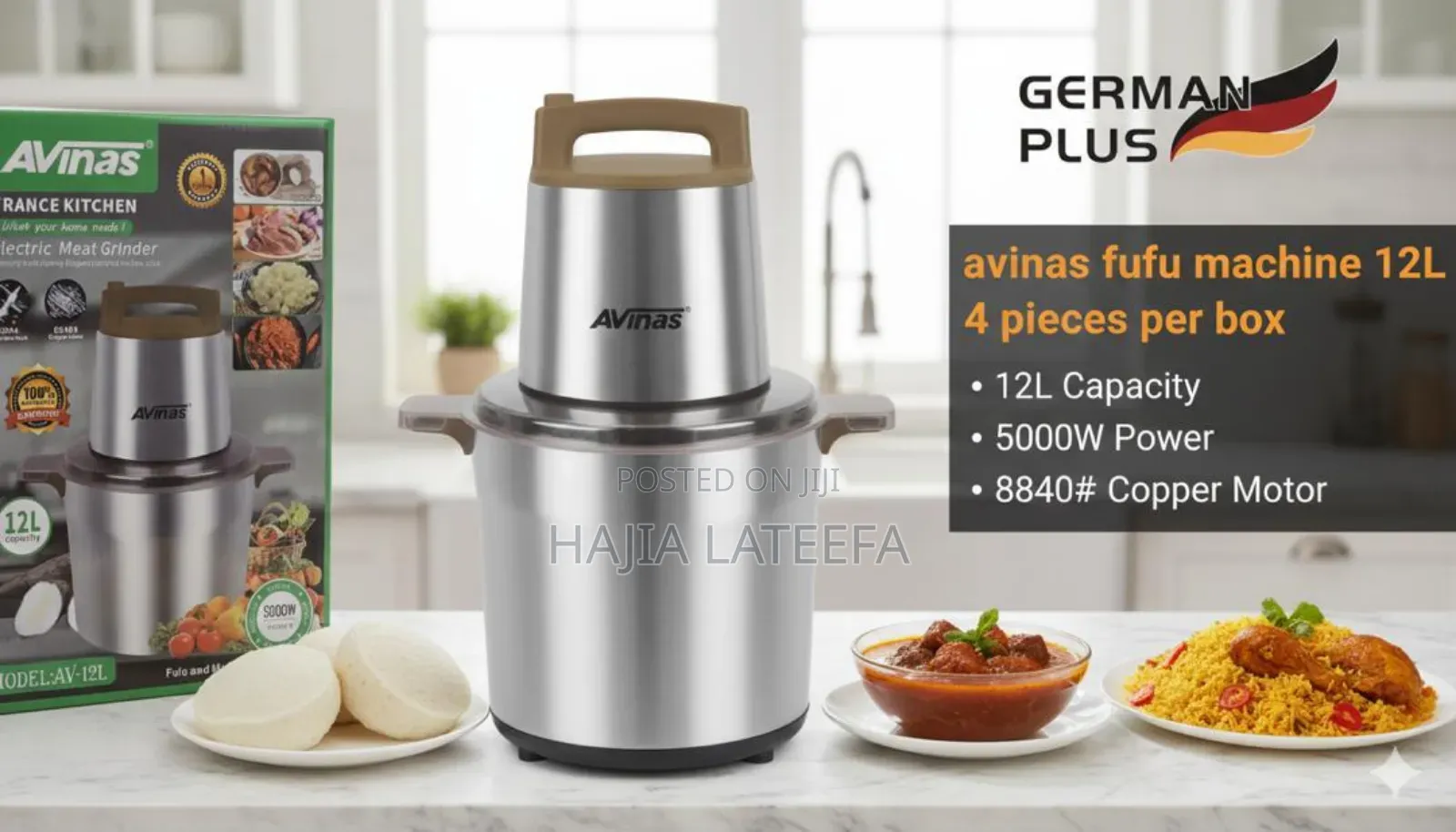 Original Anita's 12 Liters Fufu Machine