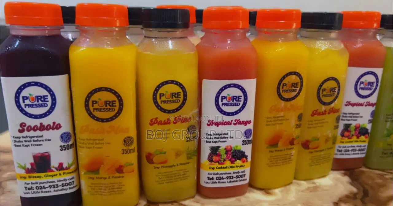 Pure Pressed Natural Fruit Juice Promo